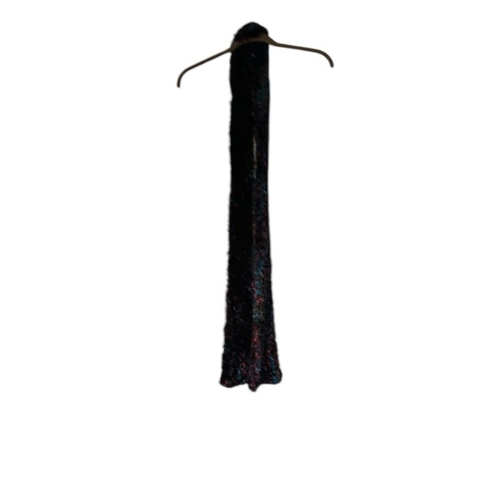 Luxurious Black and Multicolor Scarf